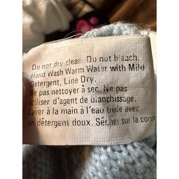 CPK Cabbage Patch Kids Vtg Baby Bean Butt BBB Blue Knit Sleeper Outfit RARE-1 - Picture 12 of 13